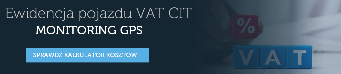 ewidencja pojazdu VAT CIT